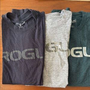 Rogue Black and Gray Short Sleeve Tees